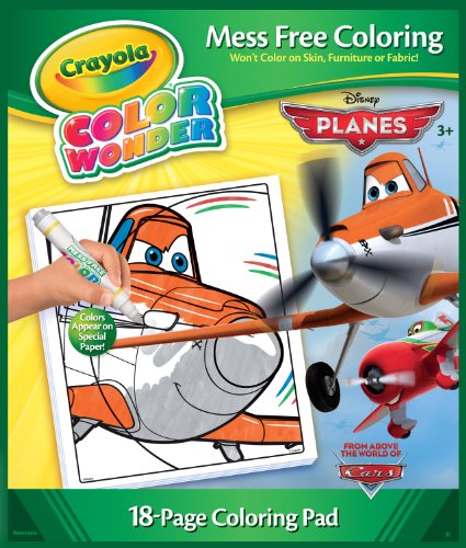 Crayola Color Wonder, Disney Planes Coloring Book and Markers, Mess Free Coloring, Gift for Ages 3, 4, 5, 6