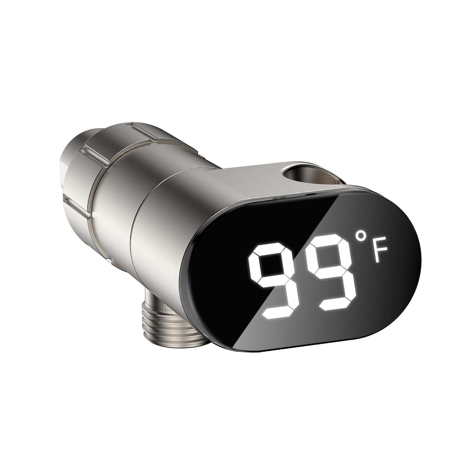 Photo 1 of JDO LED Display Shower Thermometer Mount Bracket for Shower Arm and Hose, IPX7 Waterproof, Suitable for Kitchen Bathroom