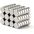 Eokoaiee 30pcs 10x5mm Decorative Fridge Magnet Disc for DIY Building Scientific Craft and Office Magnets