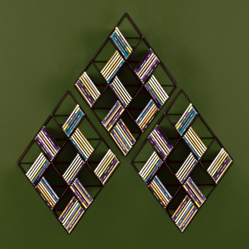 Southern Enterprises Black Steel WallMount CD Rack Amazon.ca Home