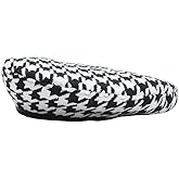 Qiabao Women's Luxury Houndstooth Pattern Beret Beanie Hat
