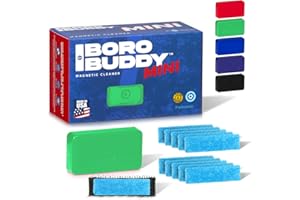 SNOWTREE Magnetic Glass Cleaner BoroBuddy | Glass Pieces, Bottles, Vases | Compact Design for Tighter Spaces & Smaller Glass 