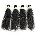 Fani Curly Hair Weave 4 Bundles Virgin Brazilian Kinky Curly hair 22 24 26 28 Unprocessed Brazilian Virgin Human Hair Extensions Can Be Dyed and Bleached Tangle Free