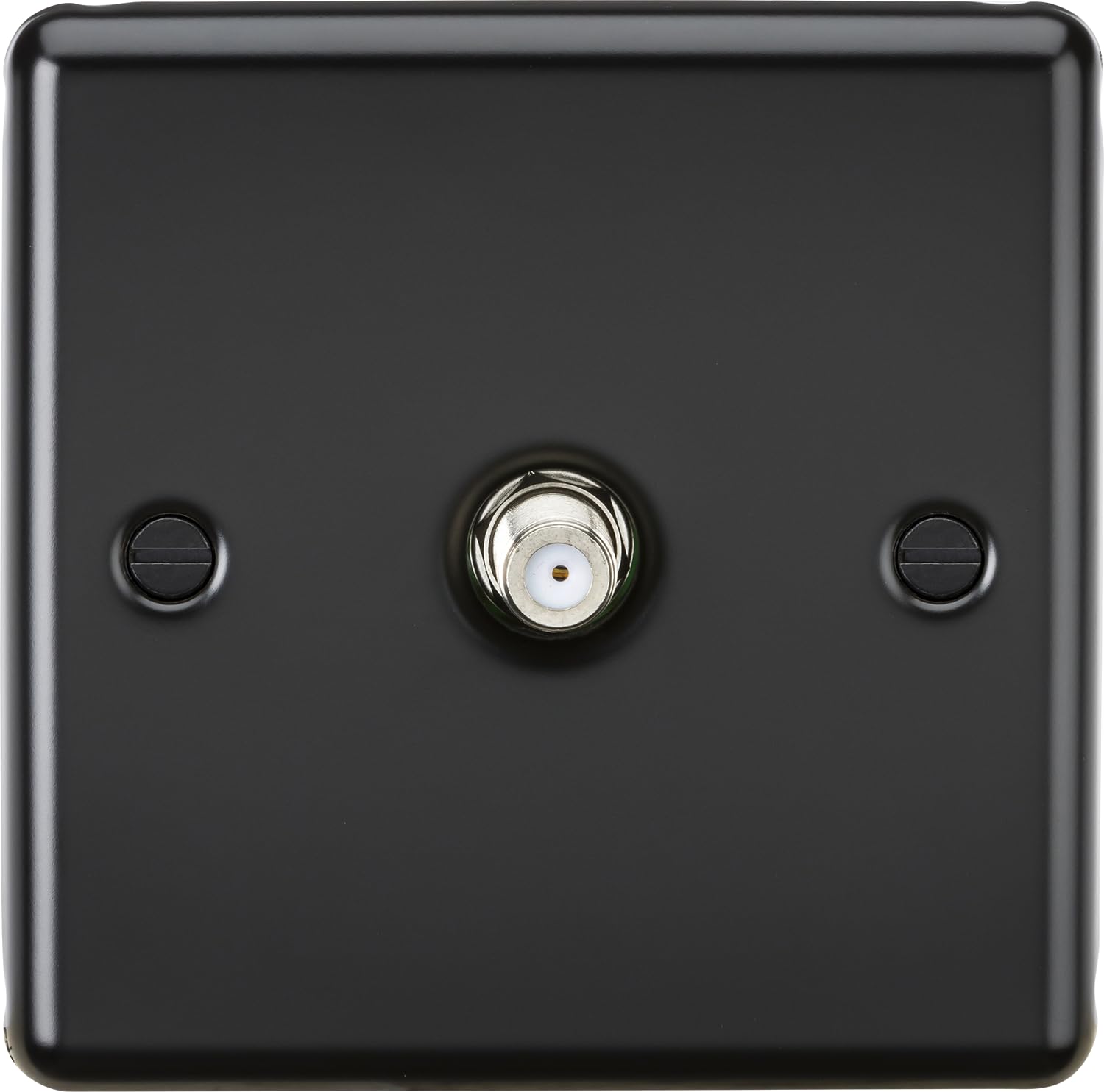 Knightsbridge Sat TV Outlet - Matt Black — image 1