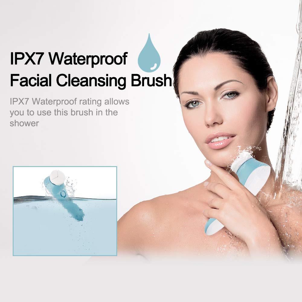 Electric Vibrating Sonic Facial and Body Cleansing Brush Face Brush