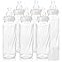 Evenflo Feeding Glass Premium Proflo Vented Plus Bottles for Baby, Infant and Newborn - Helps Reduce Colic - Clear, 8 Ounce (Pack of 6)