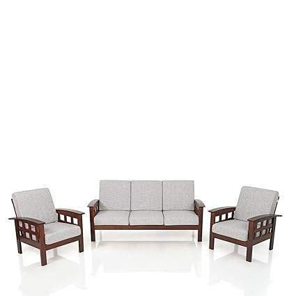 Royaloak Sydney Sofa Set 3 1 1 Walnut Amazon In Electronics