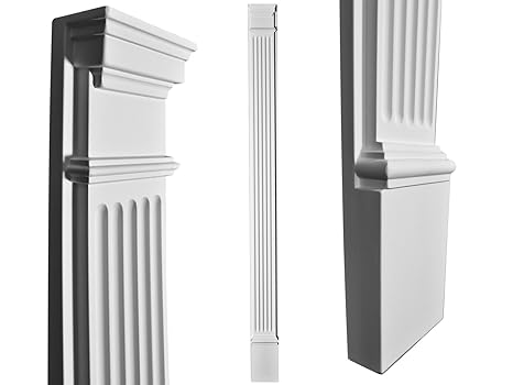 Dreamwalldecor Decorative Interior Column Flat Column Dense Architectural Polyurethane Compound Size Height 84 1 2 Width 6 3 4 Depth 2 3 4 Amazon In Home Improvement