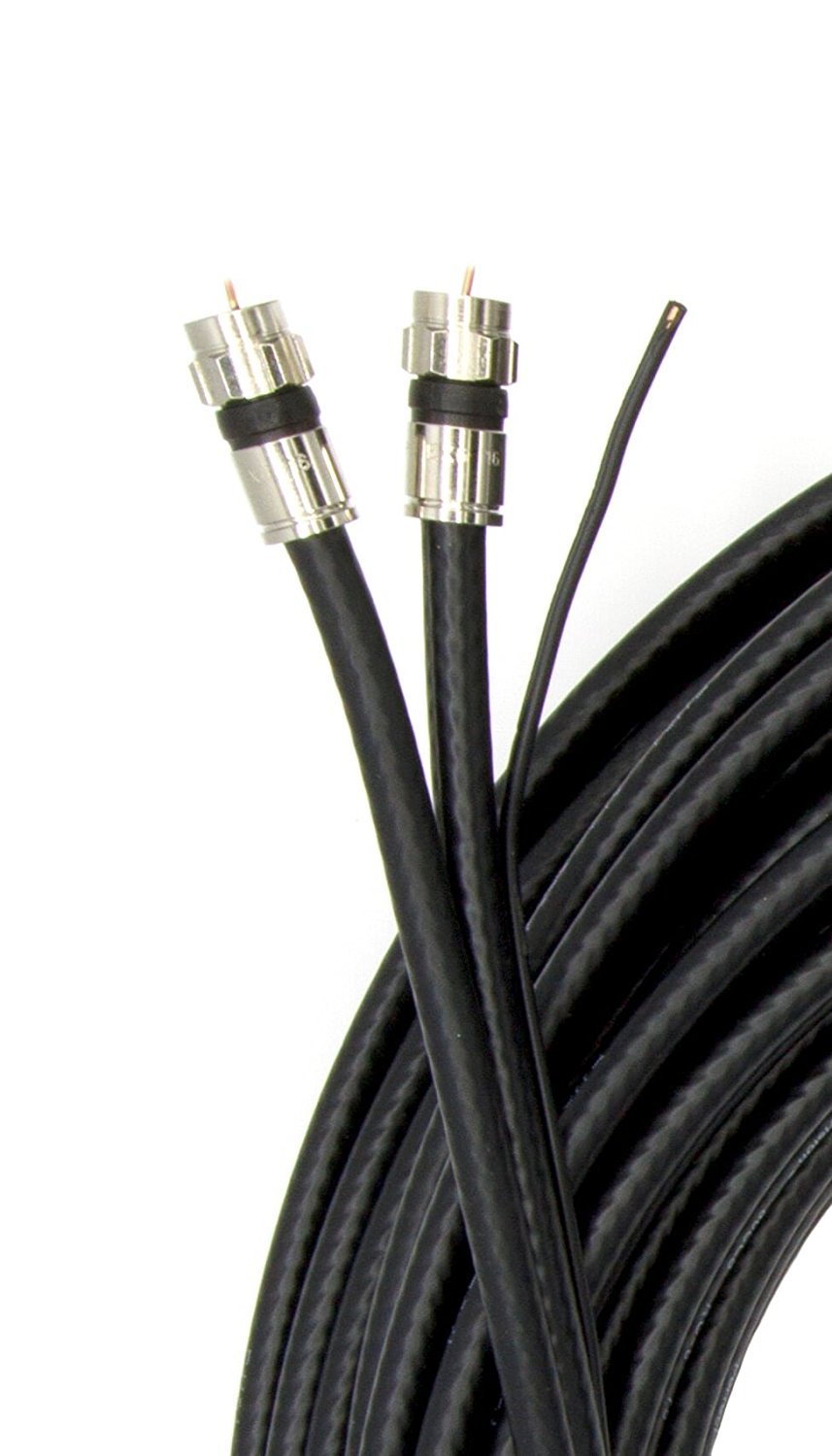 Amazon.com: THE CIMPLE CO - 50ft Dual with Ground RG6 Coaxial | Made in The  USA | Twin Coax Cable (Siamese Cable) with 18AWG Copper Ground Wire,  Satellite, ...