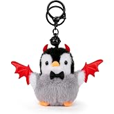 elephtree Cute Penguin Retractable Keychains Plush Keychain Accessories Kawaii Key Chain Keyring Gift for Women