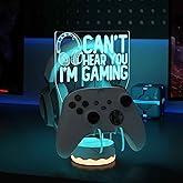 Headphone Controller Stand Light up , 16 Colors 3D LED Lights Headset Gamepad Holder, Game Controller Hanger for All Universal Gaming PC Accessories
