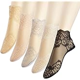 sevening Lace Ankle Socks For Women - 5Pairs ruffle socks women - Fishnet Ankle Women Socks