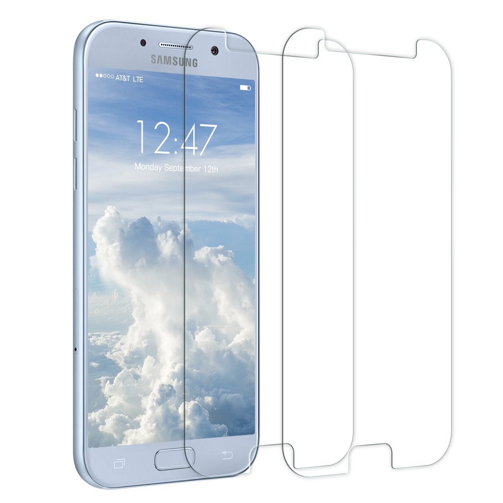 Panzerglas Schutzfolie für Samsung Galaxy A5 2017,[2 Stück] TUCNIPUS Galaxy A5 2017 Panzerglasfolie-3D Touch Kompatibel, 9H Härte, Anti-Öl, Kratzer,Blasen und Fingerabdruck Displayschutzfolie für Samsung Galaxy A5 2017