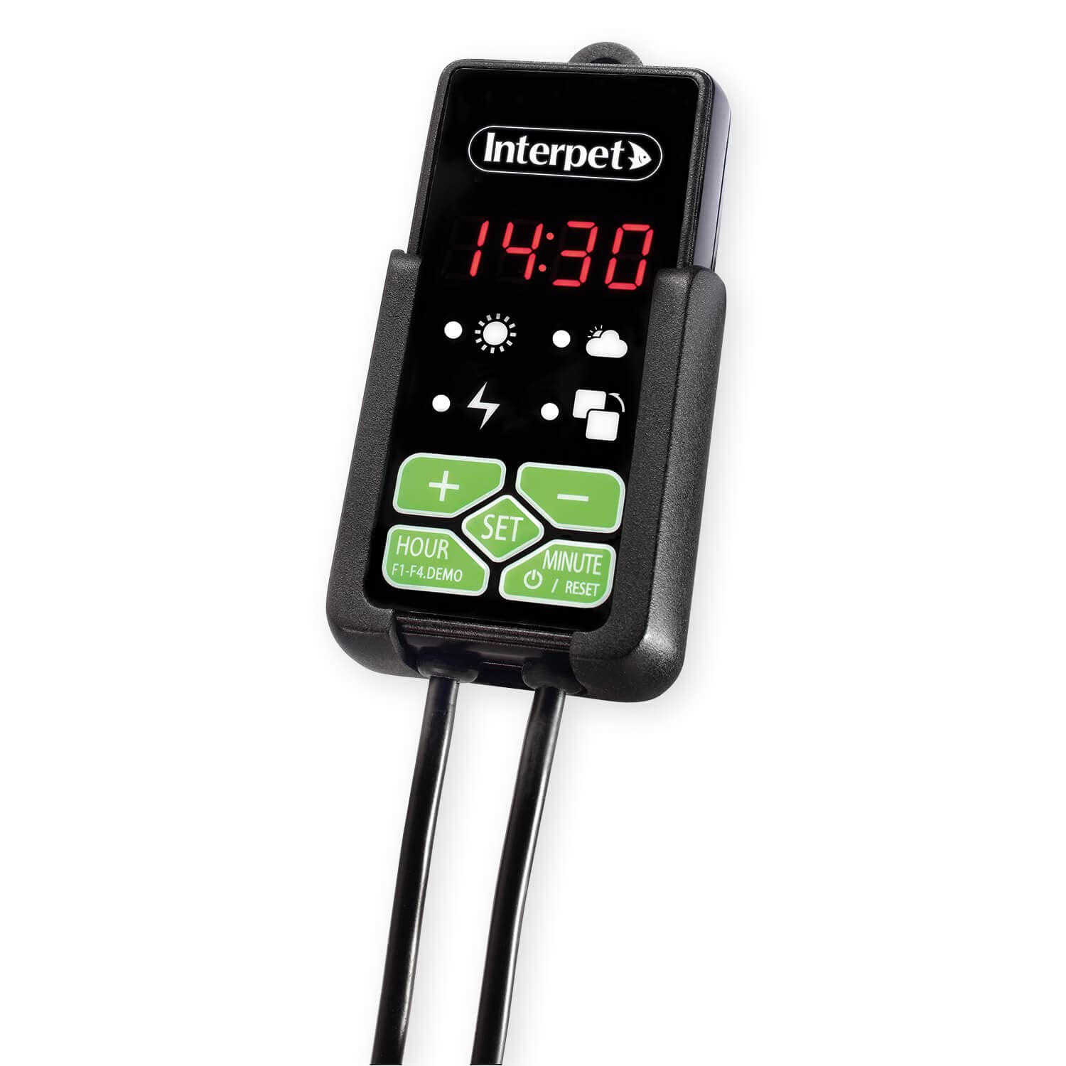 Interpet Digital Controller for Eco-Max LED Lighting, 24hr Digital Clock Display, Brightness Control, Sunrise, Sunset, Cloud Features, Fits of Eco-Max LED Light, Black