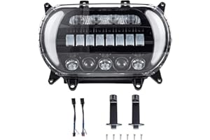 Advanblack LED Headlight, Road Glide Attack Headlight with Running/Turn Signals, Motorcycle Headlamp Fit for Harley Touring Road Glide FLTR 2015 2016 2017 2018 2019 2020 2021 (Black)