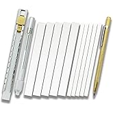 VASTOOLS Soapstone Holder Set/ Mark White Clear and Removable Markings, Flat and Round Holder, 4pcs Flat and 4pcs Round Repla