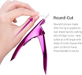 MelodySusie Nail Clippers Tip Cutters Plum Stainless Steel Rustproof view 6