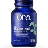 Ora Organic Natural Hormone Balance Supplement &amp; Hormonal Acne Relief for Women - Support Skin, Mood, Energy, PMS &amp; Menopause - Ashwagandha, Maca, Burdock Root, Cordyceps &amp; VIT C - 90 Capsules