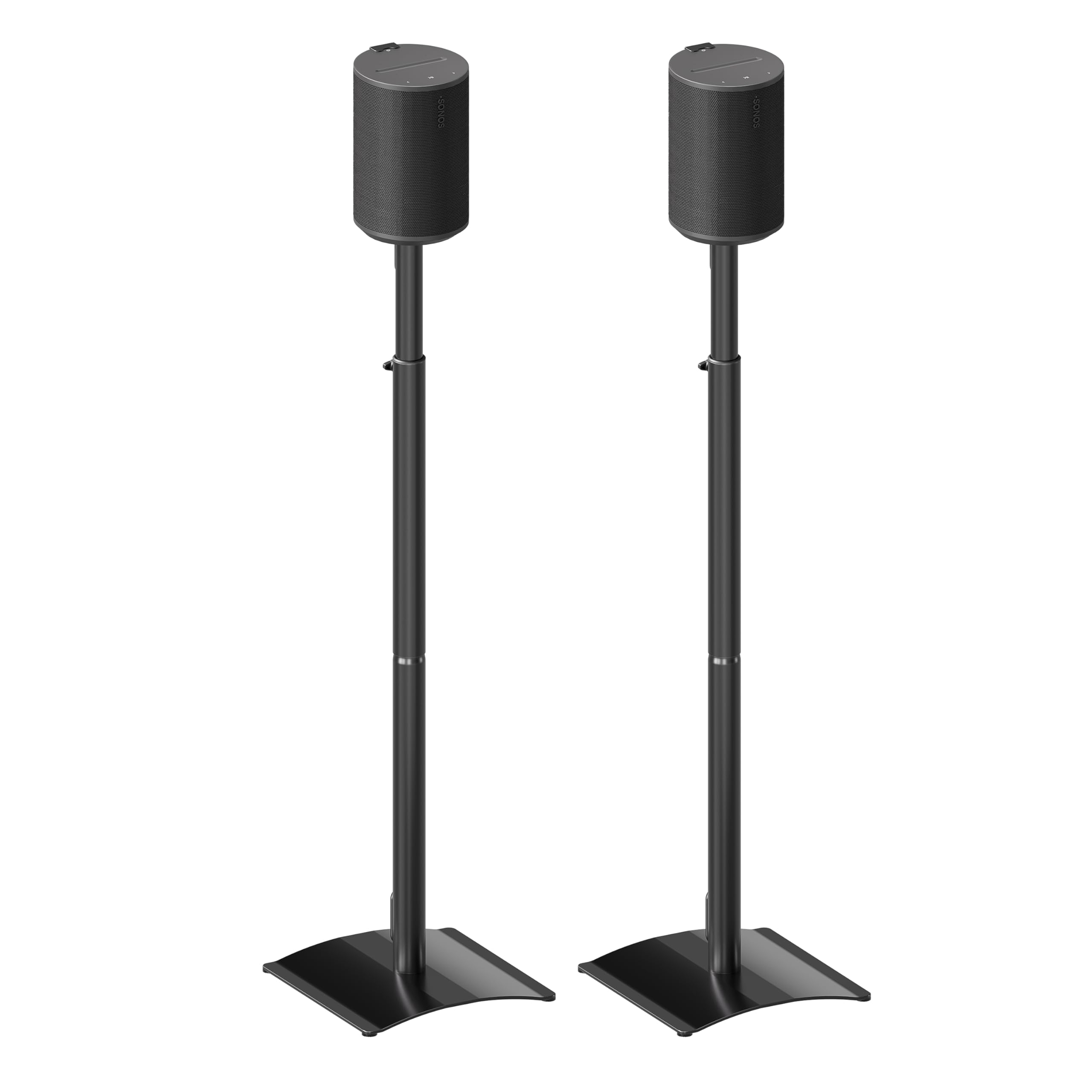 Photo 1 of Mounting Dream Speaker Stands for Sonos Era 100, One, One SL, Play:1, Height Adjustable Up to 42", Set of 2 Surround Sound Speaker Stand with Cable Management, 13.2 LBS Loading MD5412