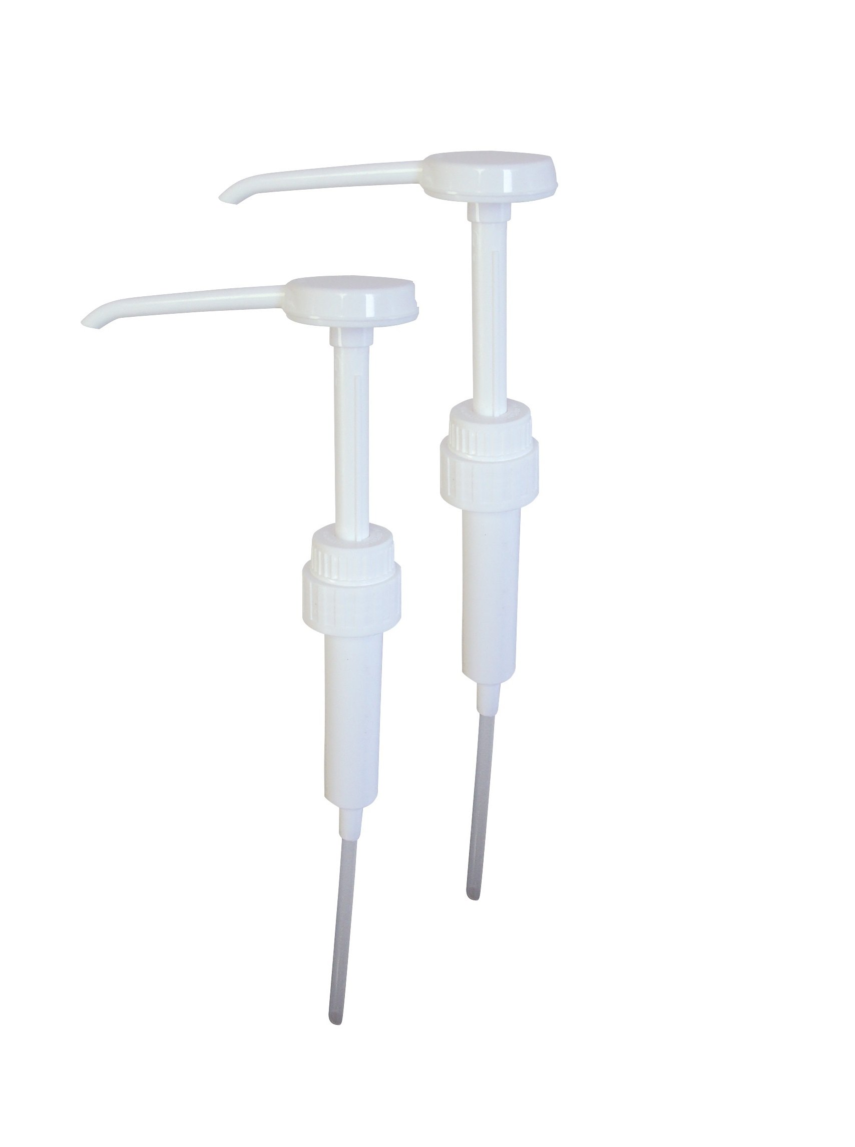 Pack of Two 38mm Pump Dispensers to Suit 5 Litre Containers - Dispenses 30ml Dose - White