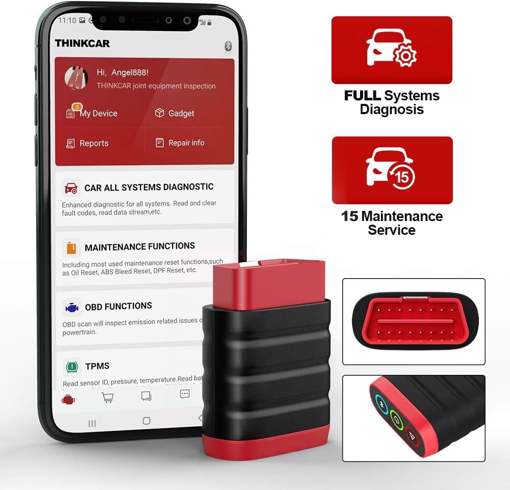 thinkcar ThinkDiag Mini Bluetooth OBD2 Scanner, Full System