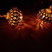 5x Lichterketten Mit Silbernen Kugeln – Batteriebetrieben, Je 10 LEDs, 1,85 M