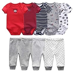 Baby Layette Set Baby Boys' 9-Piece Bodysuits Pants