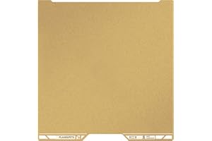 Sahvaim Same as OEM for Bambu H2D/H2S Textured PEI Plate with QR Code, 355x346mm Double Sided Flexible Spring Steel Magnetic Platform Print Bed PEI Sheet for Bambu Lab H2D/H2S 3D Printer(Gold)