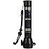 NPET T10-1 Car Flashlight 268 Lumens LED COB Light Solar Powered USB Rechargeable Tactical Multi-function Torch Emergency Tool with 120dB Alarm Window Breaker Seat Belt Cutter for Travel Camping