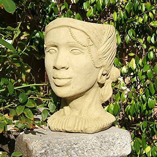 Designer Stone African Queen Head Planter
