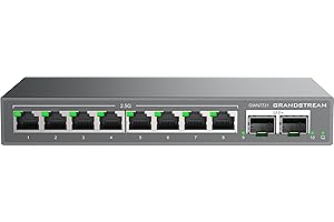 Grandstream GWN7721 Layer 2-Lite Managed Multi-Gig Switch, 8 x 2.5 GigE, 2 x 10G SFP+