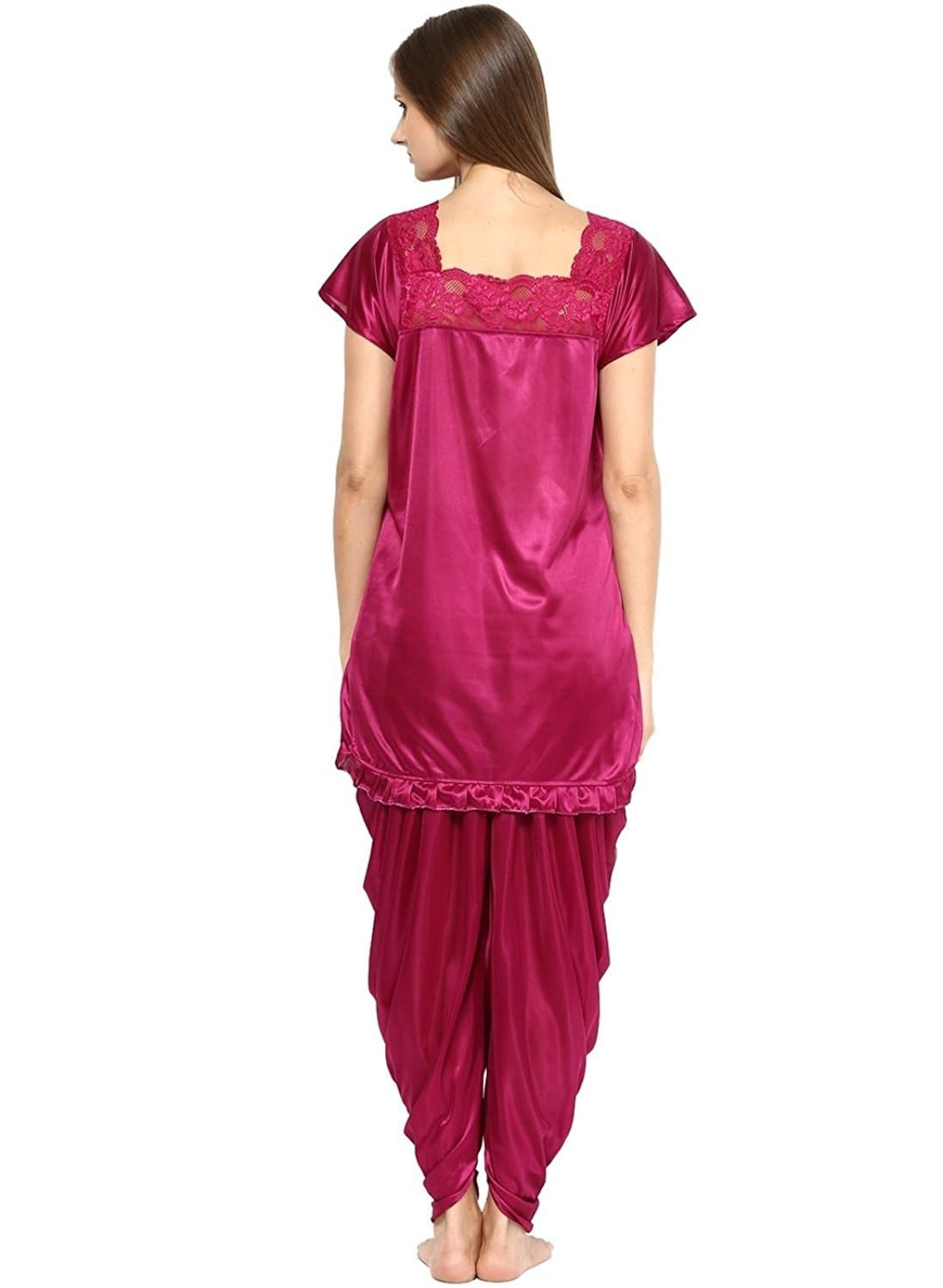 rich girl women's patiala top and pyjama (free size)