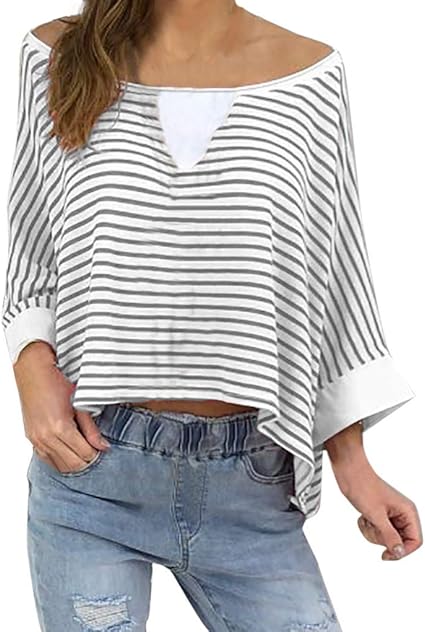 off the shoulder three quarter sleeve top