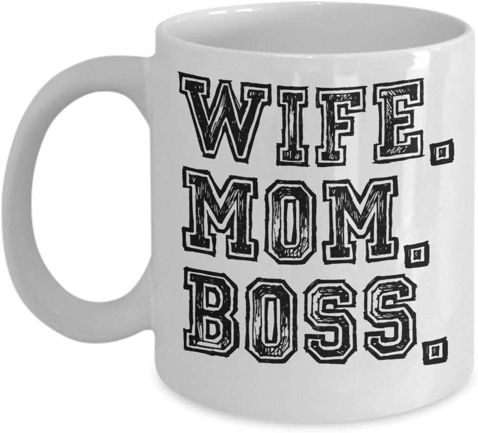 wife mom boss coffee mug