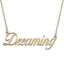 HUAN XUN Customized Custom Simple Any Name Necklace