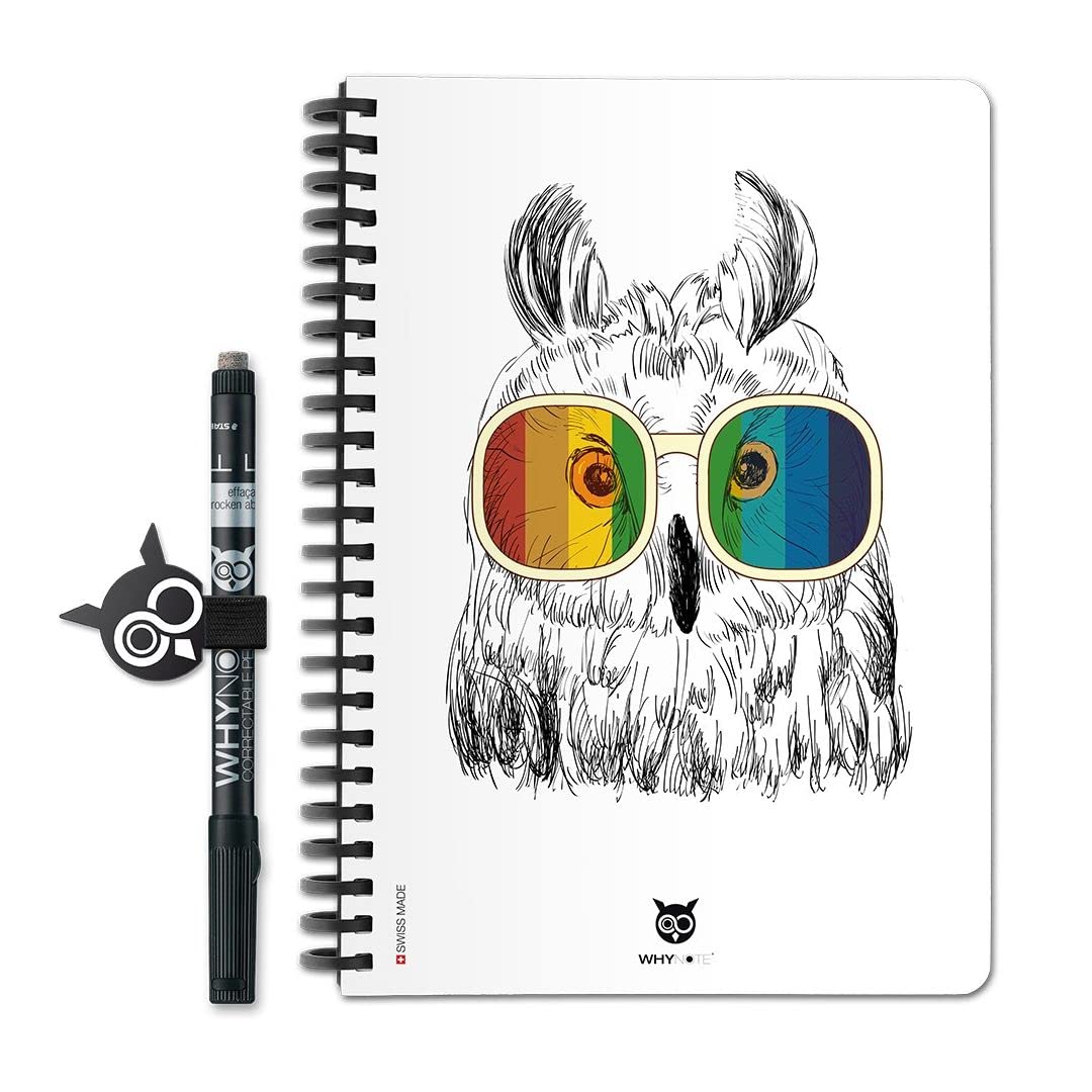 WhyNote Book - A5 - HipsterNotepad - Lined Pages & Detachable Binding