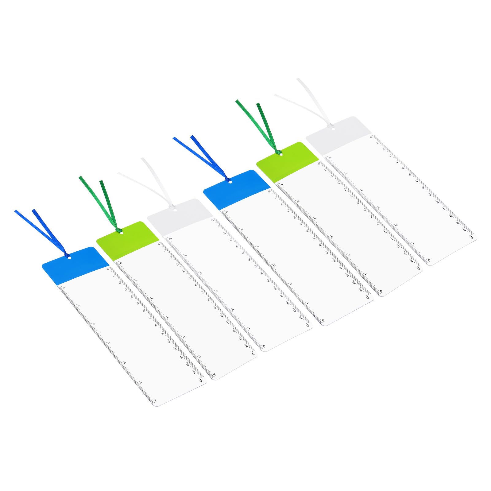 PATIKIL Bookmark Magnifier with Ruler, 6 Pack 3X Magnifying Sheet Page Magnifier Lens for Low Vision People Reading Book Magazine Newspaper, 3 Color