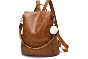 CHERUTY Women Backpack Purse PU Leather Anti-theft Casual Shoulder Bag Fashion Ladies Satchel Bags