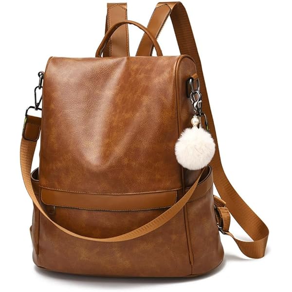 Amazon.com: JKSVL Leather Backpack Purse for Women Ladies  display picture 2