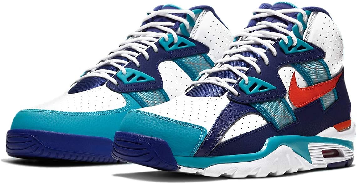 nike air trainer sc high orange blue