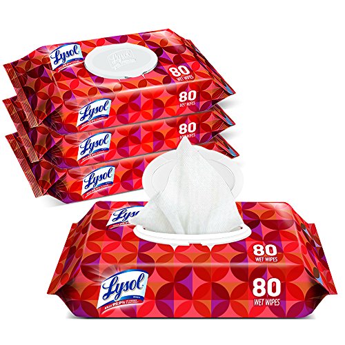 Lysol handi-pack disinfecting wipes, 320ct (4x80ct), tropical sce…