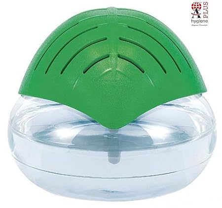 A-PLUS Hygiene Portable Room Air Purifier & Humidifier Revitalizer, 24 x 24 x x 21-cm (MI-606A, White and Green) with 15ml Aroma oil