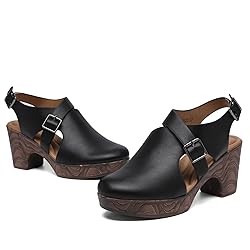Altxic Women's Comfy Low Block Chunky Heels Sandals