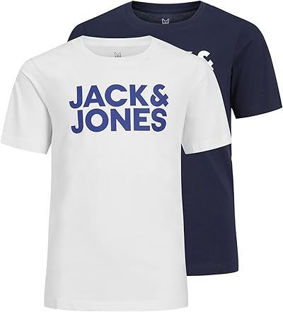 JACK & JONES Boy T-Shirt 2er-Pack Logo T-Shirt Junior