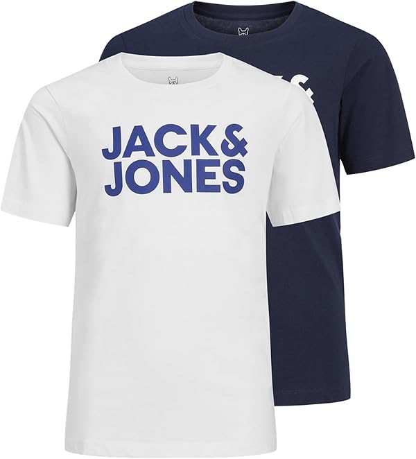 JACK & JONES Boy T-Shirt 2er-Pack Logo T-Shirt Junior