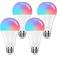 Meross Smart Light Bulb, Smart Wi-Fi LED Bulbs Compatible with Alexa and SmartThings, Dimmable E26 Multicolor 2700K-6500K RGB