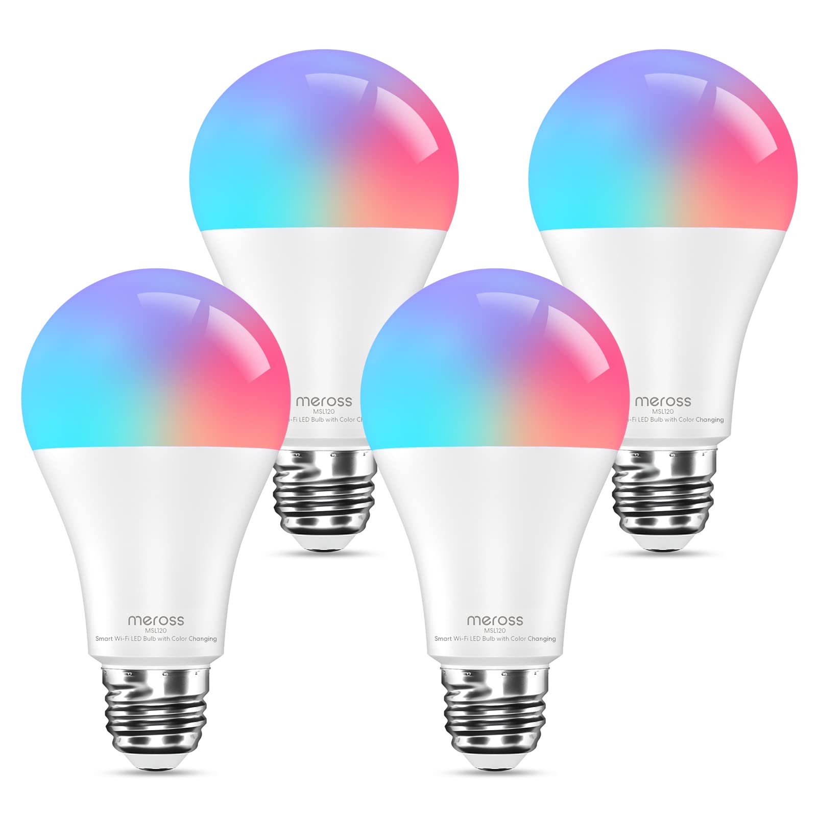 Smart Light Bulb, Smart Wi-Fi LED Bulbs Compatible with Alexa and SmartThings, Dimmable E26 Multicolor 2700K-6500K RGBWW, 810 Lumens 60W Equivalent, No Hub Required