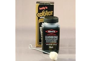 4 Oz. Kelly Cobbler Leather Dye Black By Fiebing