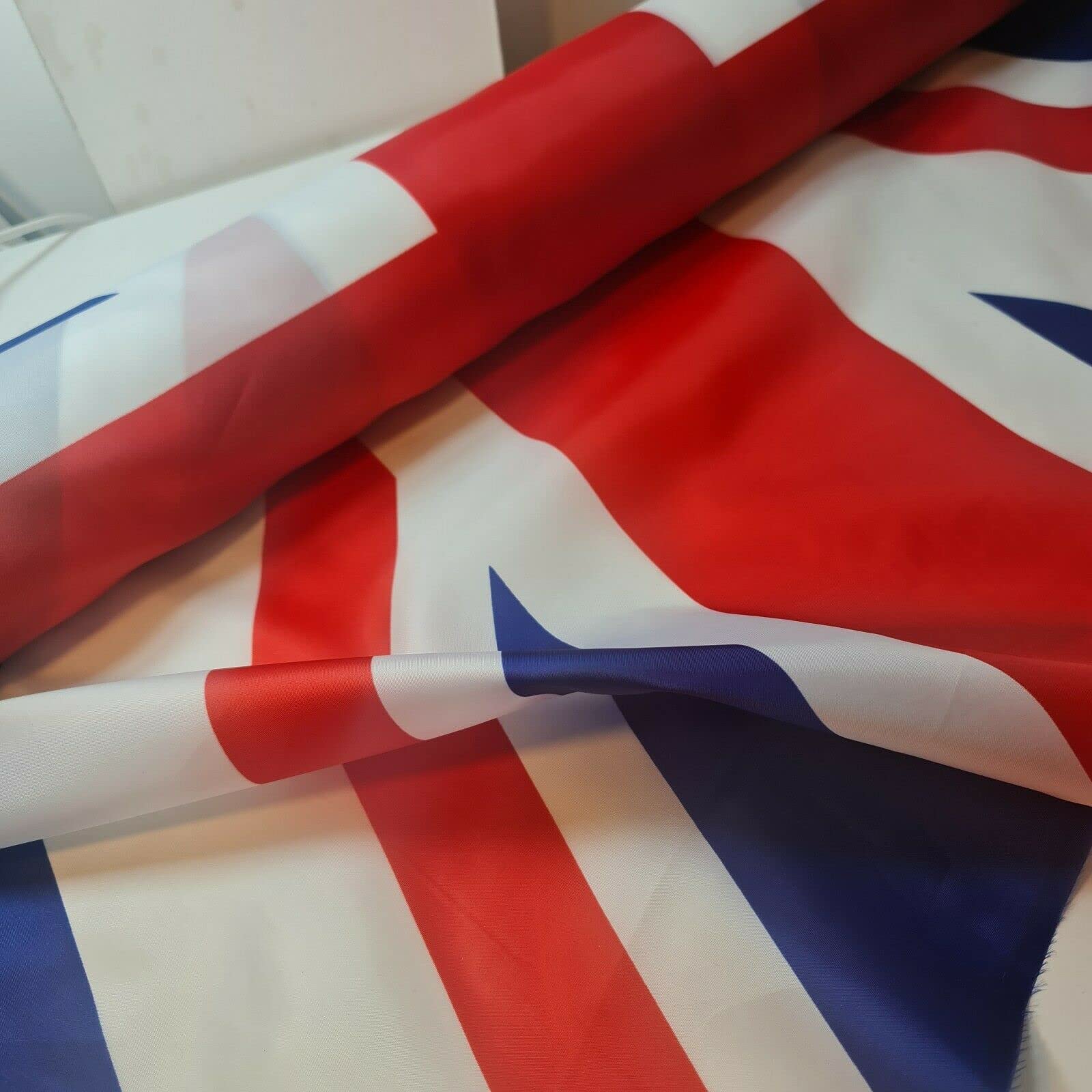 112x150cm Queens Platinum Jubilee Union Jack Flag Storm & Lighthouse flag Sport UK Team Flag Eyelets and quilting and craft flag (UNION JACK, 1)