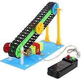 SOPOTUTU DIY Electric Conveyor Belt Kit - Interactive Preschool Learning for Early Stem Education Fun Assembly Model for Science Engineering Projects